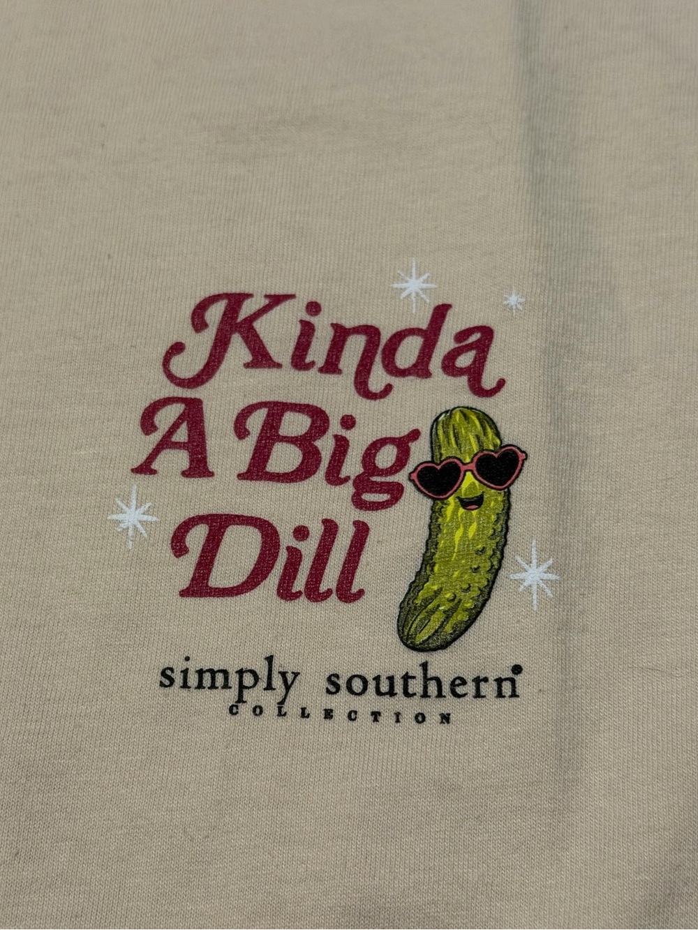 Simply Southern 'Kinda A Big Dill' Whisper Long Sleeve Shirt - Picture 4 of 7